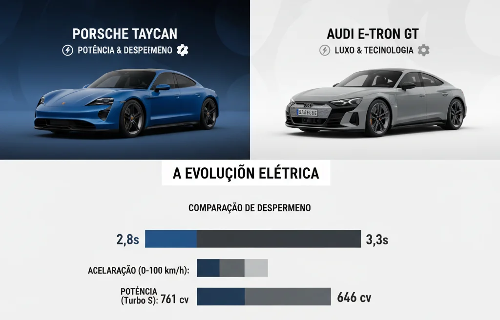 Porsche Taycan vs. Audi e-tron GT